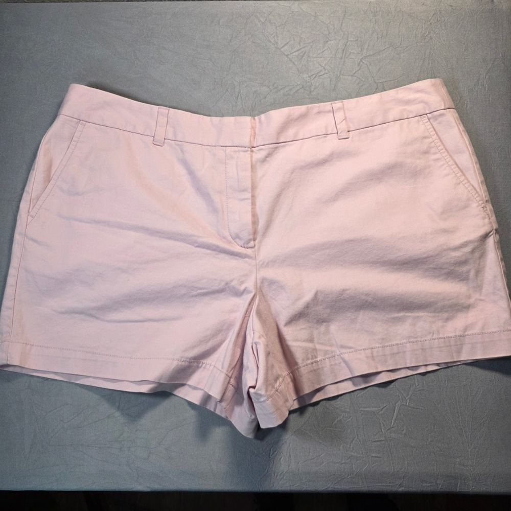 Ann Taylor Loft Womens Pink‎ Original Straight Through Hip Thigh Shorts Size 16